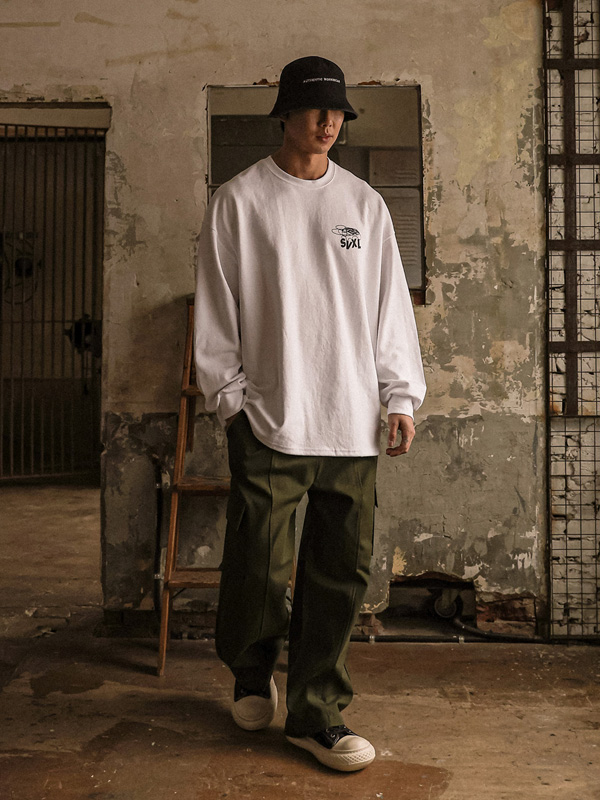 (XL-6XL)<BR>다니푸르 長袖Tシャツ T002