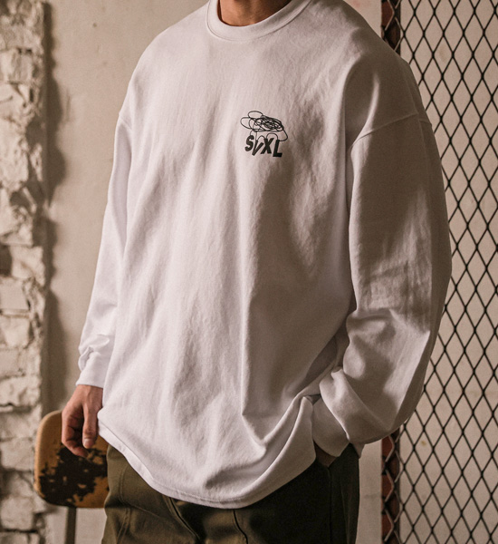 (XL-6XL)<BR>다니푸르 長袖Tシャツ T002