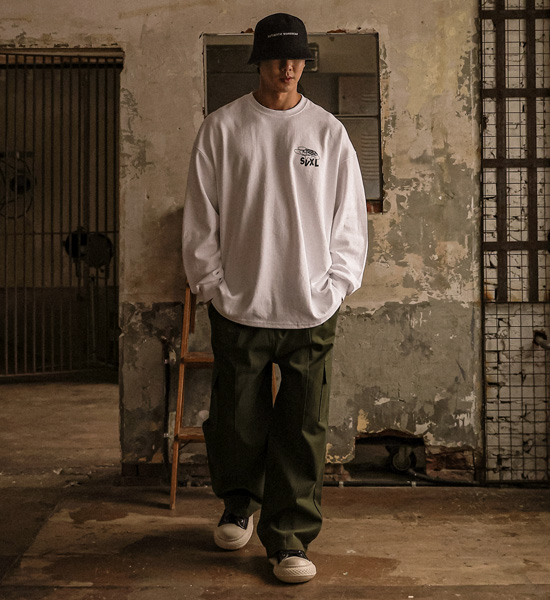 (XL-6XL)<BR>다니푸르 長袖Tシャツ T002