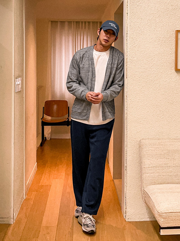 (M-2XL)<BR>벨커 ニットカーディガン