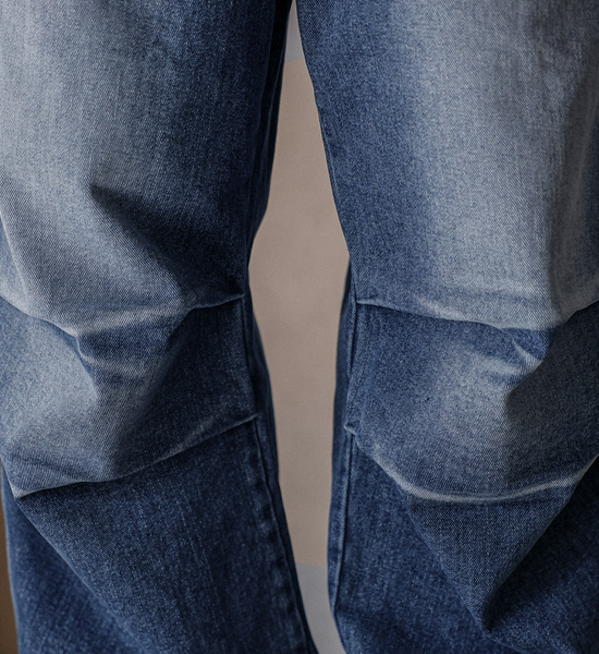 (XL-6XL)<BR>콘다바 セミワイドフィット デニムバンディングパンツ