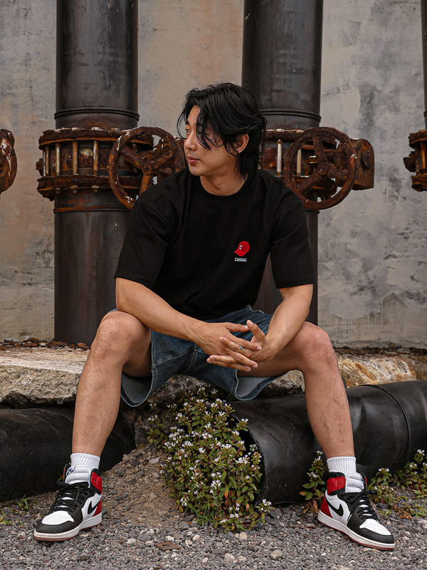 (L-5XL)<br>로렐리 모자자수 半そでティー