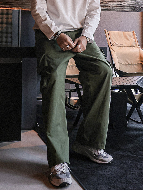 (XL-6XL)<BR>부라토키 ワイドフィット カーゴバンディングパンツ