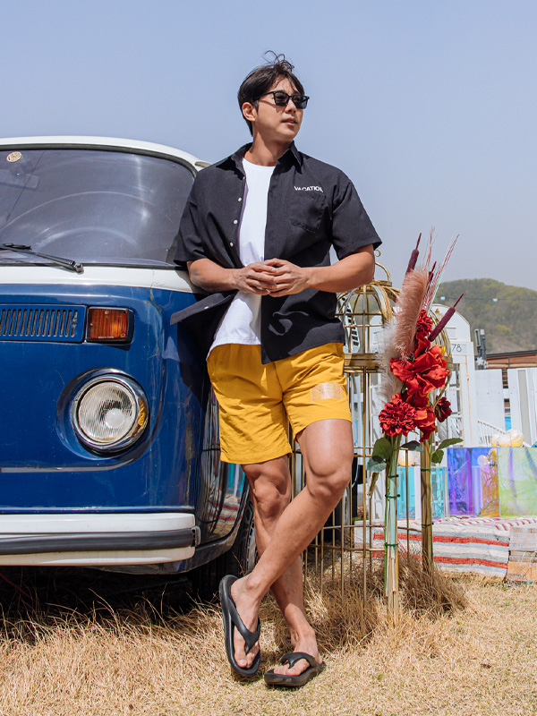 <br><font color="#fd0303">[365SALE]</font><br><font color="#2046a7">★교환/반품불가★</font><br>쉼터 ヤシの木 シャツ