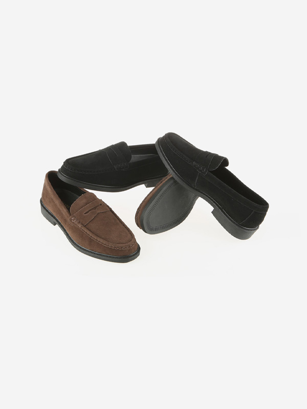 (260~305)<BR>신상 ビックサイズ スエード ローファー