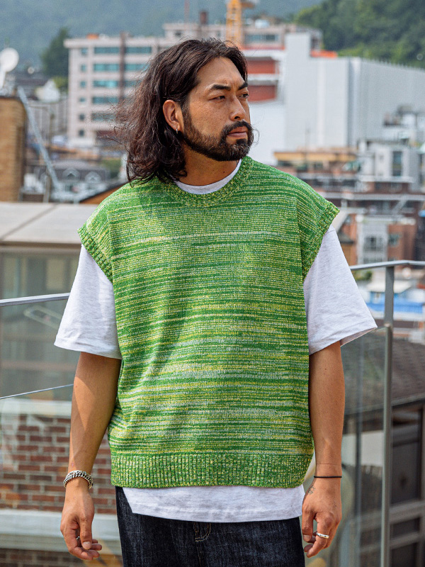 (L~5XL)<BR>베링턴 ニットベスト