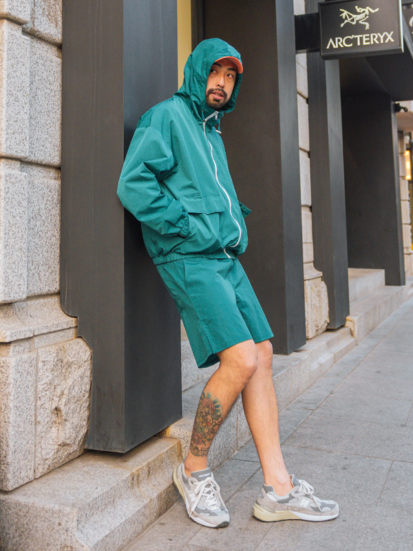 (L-5XL)<BR>페인스빌 フードジャンパ +피터만 バンディング半ズボン