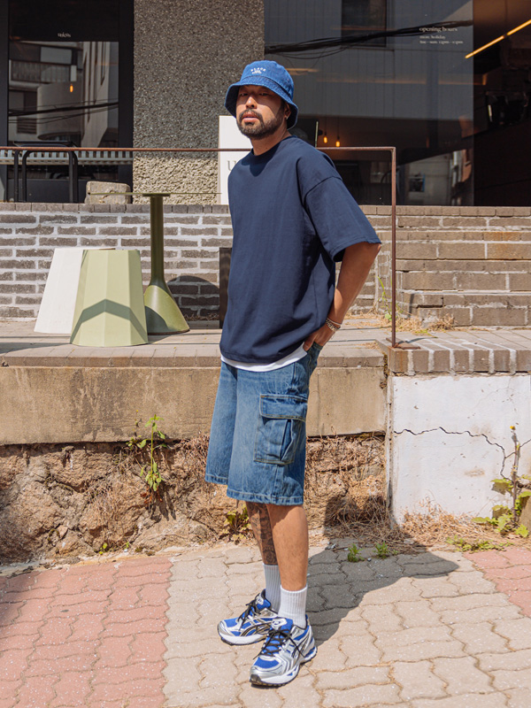 (XL-4XL)<br>카다니 レイヤード 半そでティー