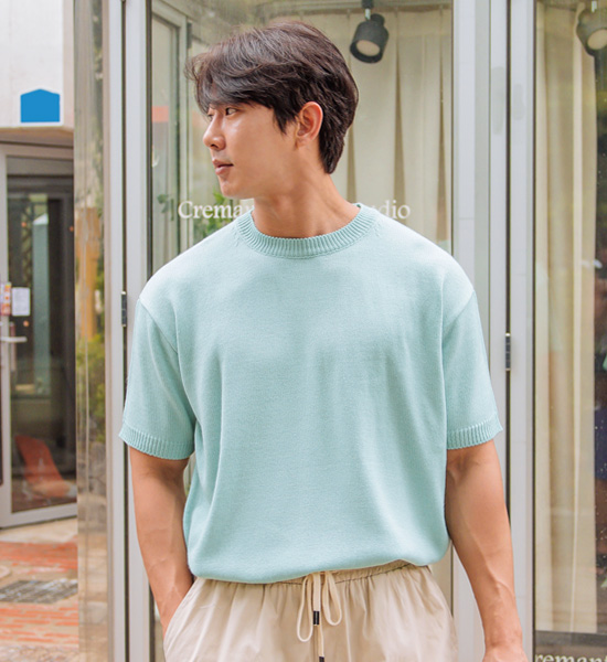 (L-5XL)<br>헤이미쉬 半袖のニット