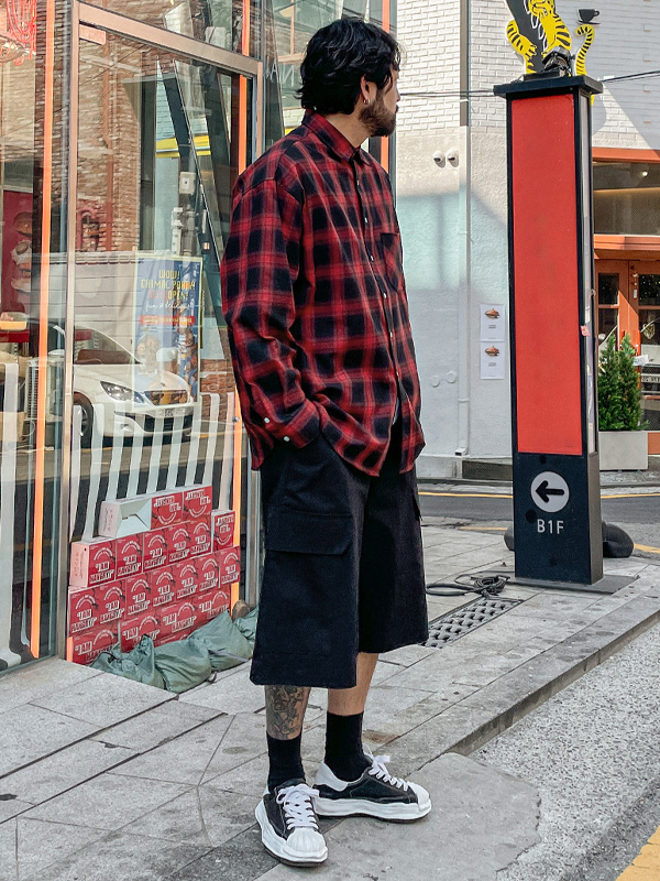 (XL-6XL)<BR>차크모 バンディング半ズボン