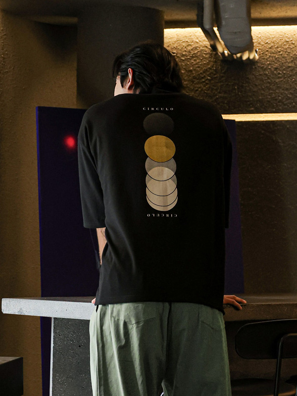 (XL-6XL)<BR>투톤써클로 半そでティー