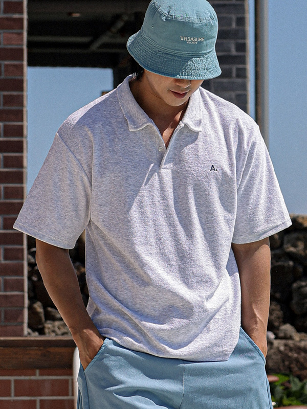 (2XL-5XL)<BR>바투아 半袖襟Tシャツ