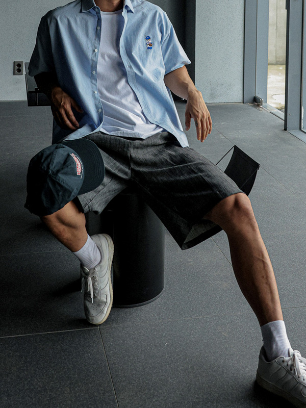 (L-5XL)<BR>루아티 半袖シャツ