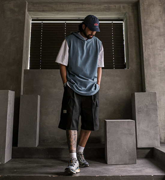 (XL-4XL)<br>스토퍼리 顔料 후드나시