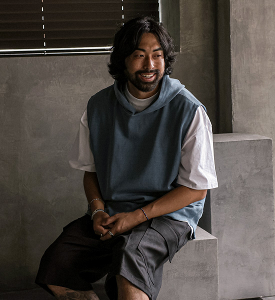 (XL-4XL)<br>스토퍼리 顔料 후드나시