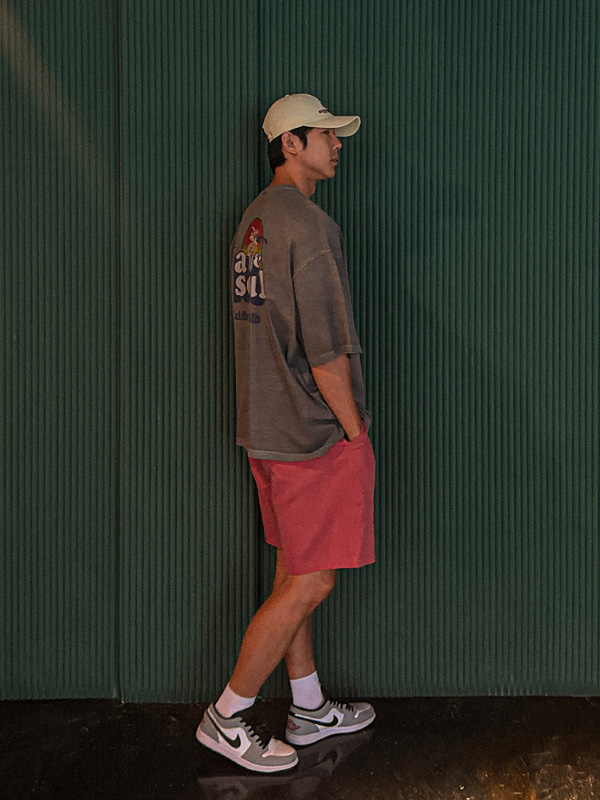 (XL-6XL)<BR>카키두니 顔料 半そでティー