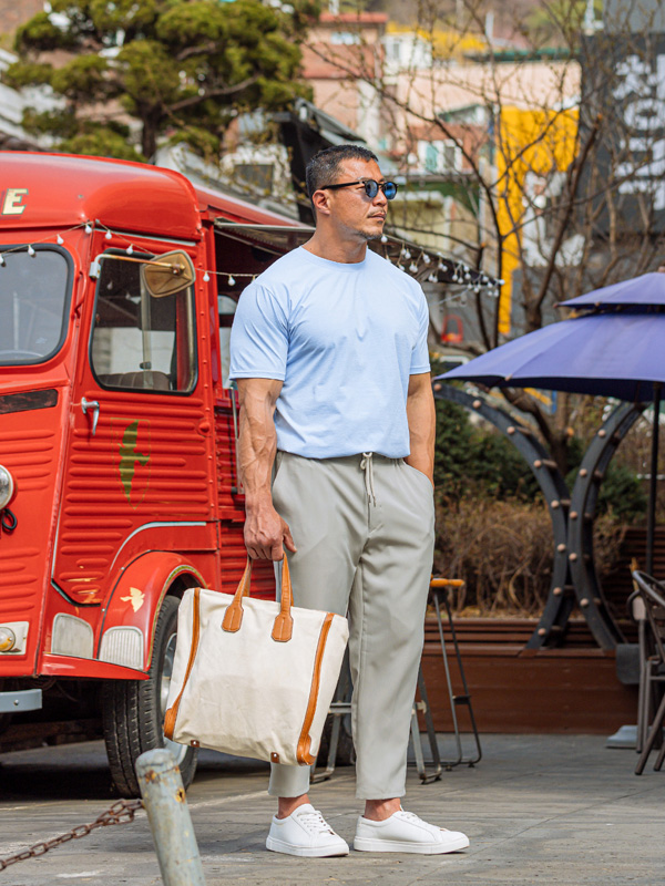 (M-6XL)<br>보카린 半そでティー<br><B><font color="#072c81">[ W.DNA ]</font><br><font color="#098a09">長さを選択 (基本的な,ロング+6cm)</font></B>