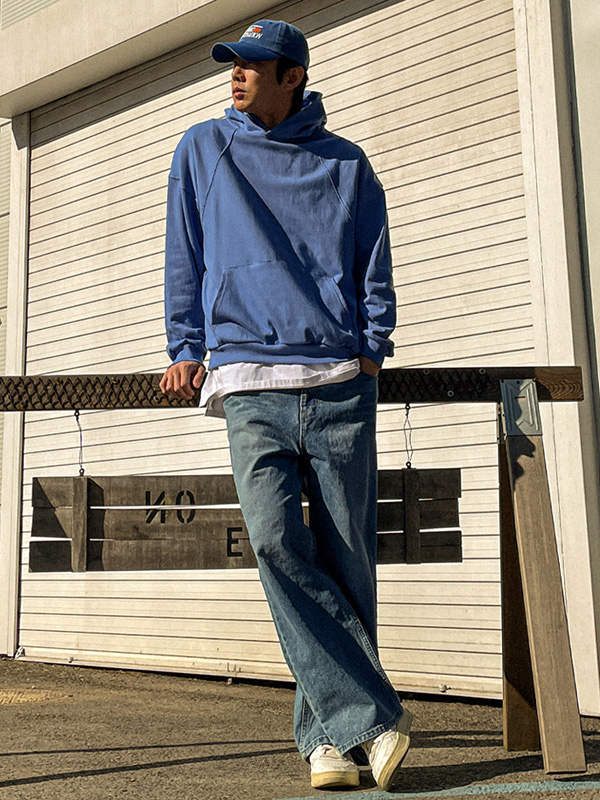 (XL-5XL)<BR>리스코리 フードティーシャツ