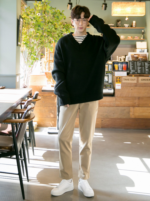 (L-5XL)<br>조별과제하다 썸 ニット