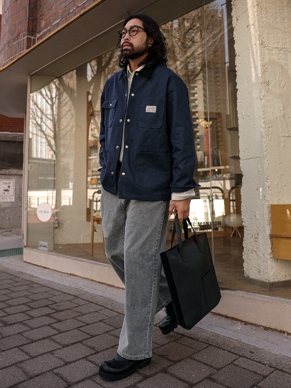 (XL-6XL)<Br>코스토마 골덴카라 作業ジャケット