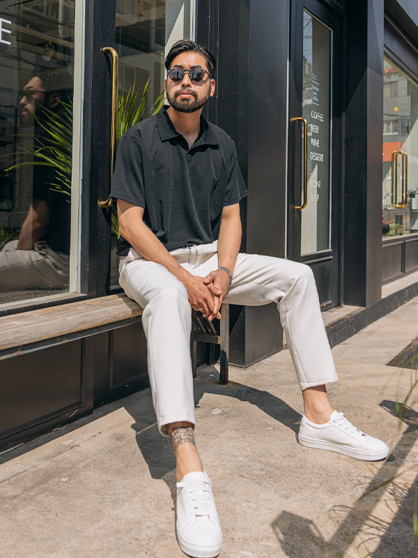 (XL-5XL)<br>맥빌 半袖襟Tシャツ