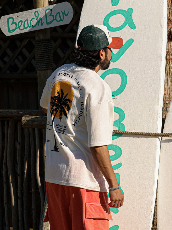 (L-5XL)<BR>코스타가 半そでティー