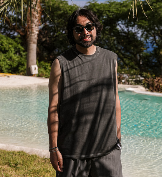 (L-5XL)<BR>머렐스 顔料 袖なし