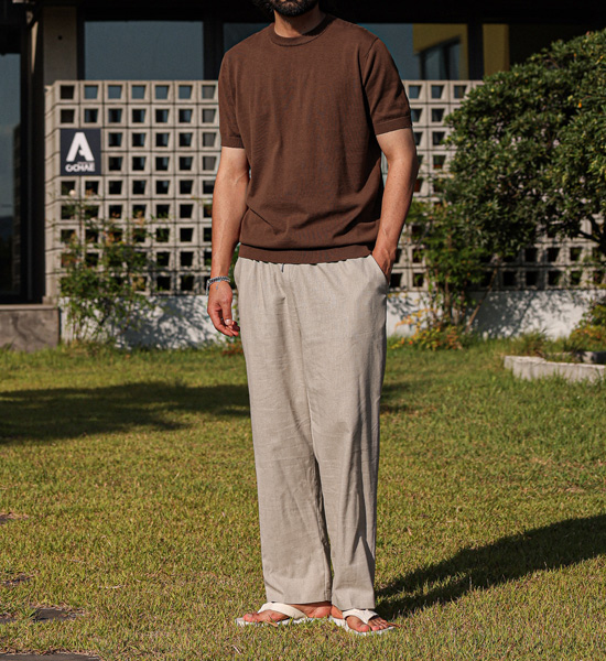 (L-5XL)<br>라토단 半袖のニット DT23113<BR><B><FONT COLOR="#ff4800">[追加割引]</FONT></B>