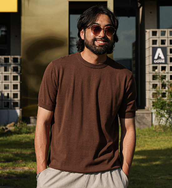 (L-5XL)<br>라토단 半袖のニット DT23113<BR><B><FONT COLOR="#ff4800">[追加割引]</FONT></B>