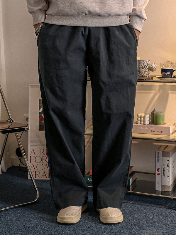 (L-4XL)<br>스라시나 セミワイドフィット バンディングパンツ