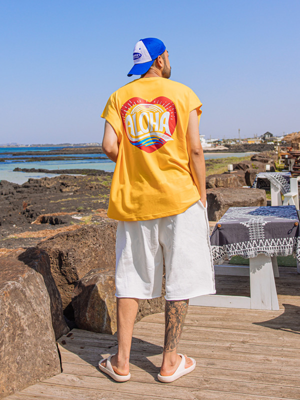 (XL~6XL)<br>알로하트 袖なし