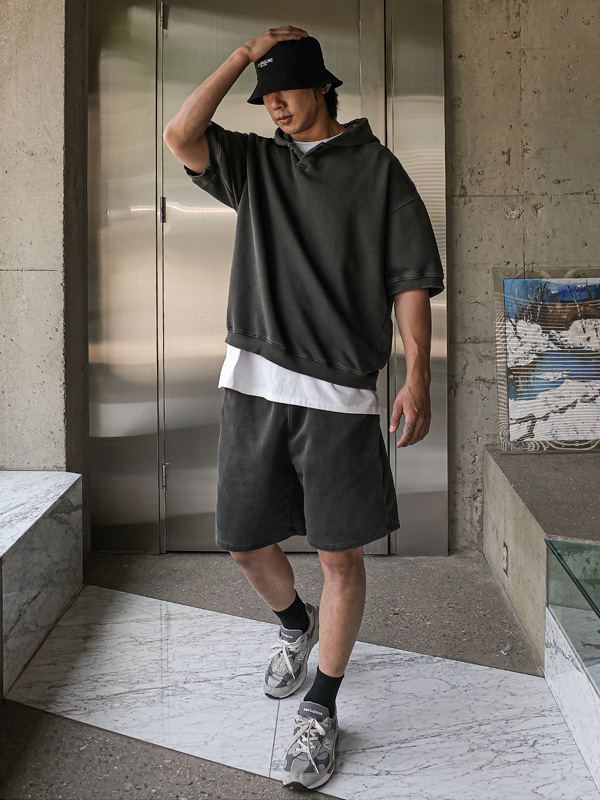 (3XL-6XL)<br>로나이프 半袖パーカー