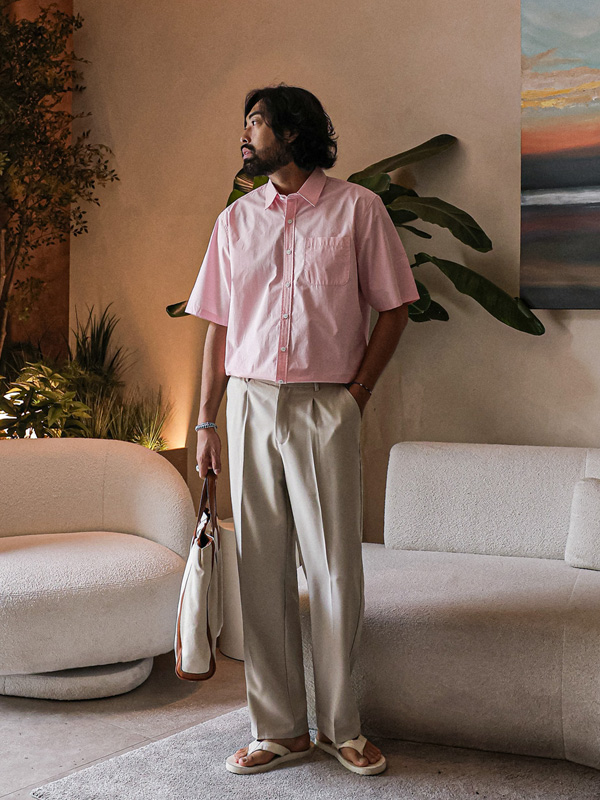 (L-6XL)<BR>모카렌 半袖シャツ