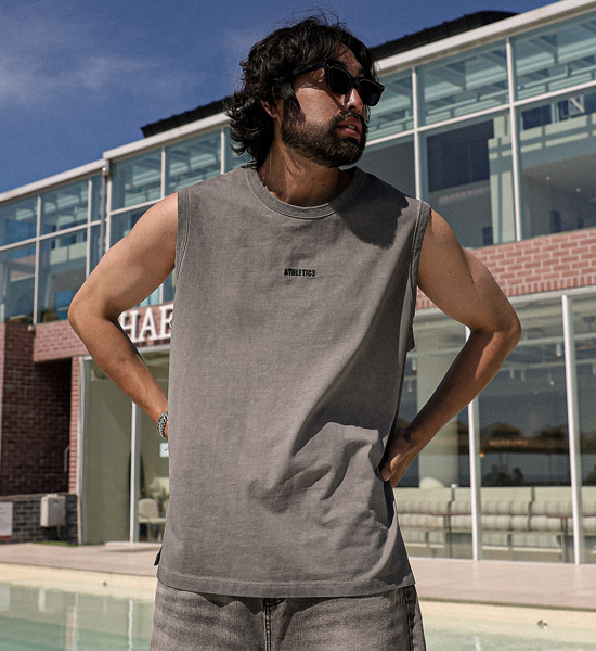 (XL-6XL)<BR>버드호 顔料 袖なし