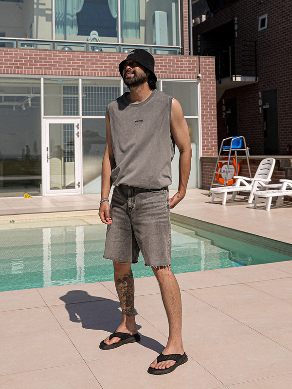 (XL-6XL)<BR>버드호 顔料 袖なし