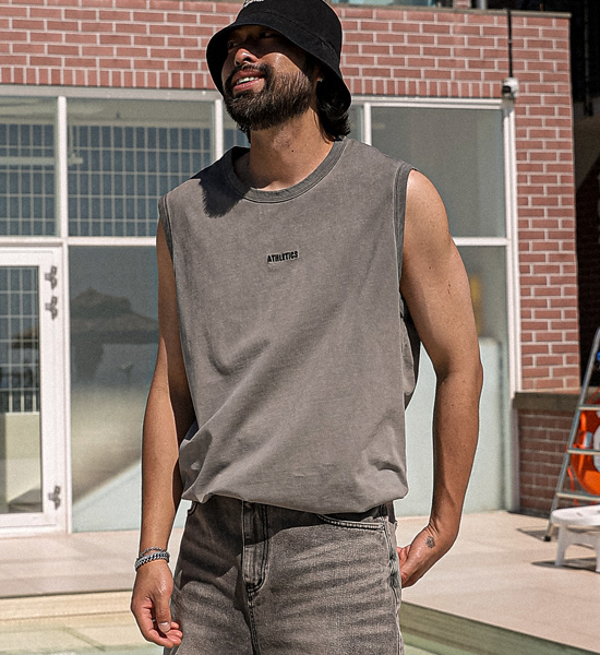 (XL-6XL)<BR>버드호 顔料 袖なし