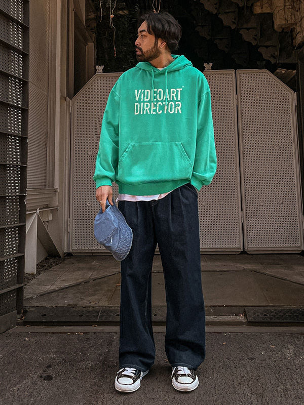 (M-5XL)<BR>리브턴 顔料 フードティーシャツ