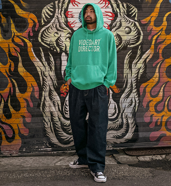 (M-5XL)<BR>리브턴 顔料 フードティーシャツ