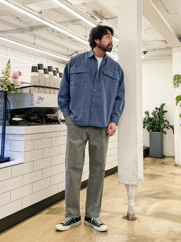 (L-5XL)<BR>이르마 顔料 シャツ