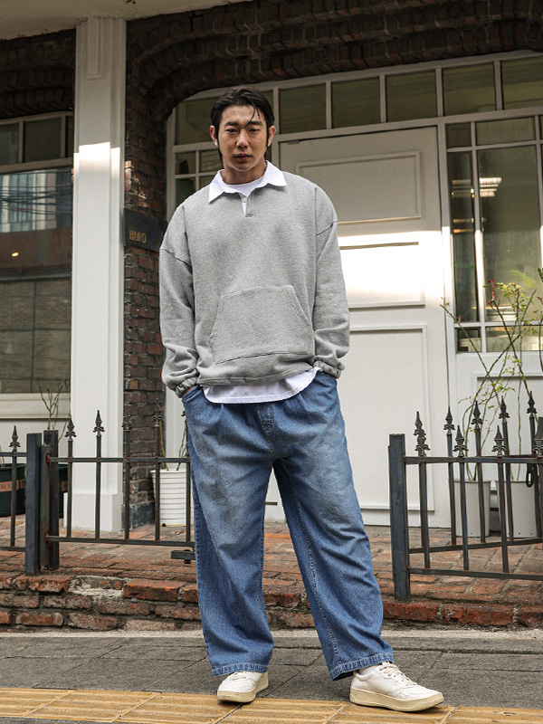 타키투파 襟付きスウェットシャツ