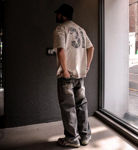 (S-6XL)<br>로더스비 セミワイドフィット デニムパンツ #05