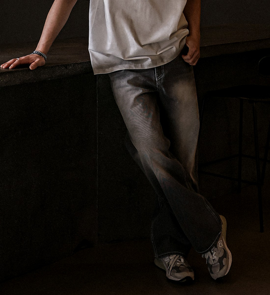(S-6XL)<br>로더스비 セミワイドフィット デニムパンツ #05