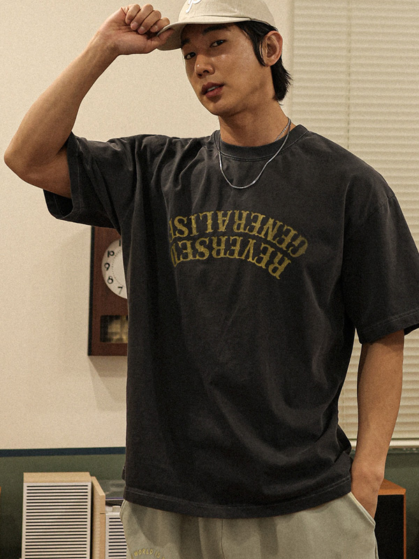 (XL-4XL)<BR>로모틴 顔料 半そでティー