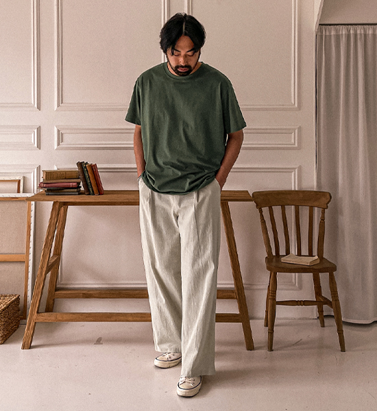 (M-6XL)<br>옹기종기 ラウンド半袖Tシャツ <br><font color="#098a09"><B>長さを選択 (基本的な,ロング+6cm)</B></font>