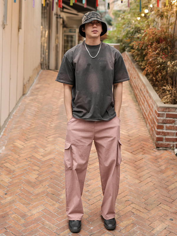 (L-5XL)<BR>루리크 顔料 半そでティー F55