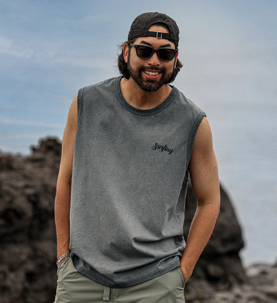 (XL-6XL)<BR>무킨퍼 顔料 袖なし