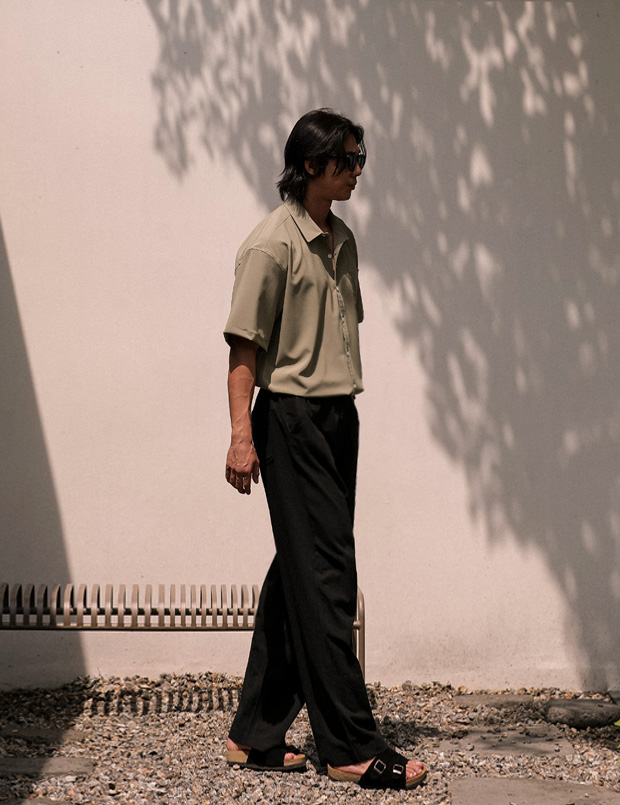 (L-5XL)<br>캐플란 冷却 スパン半袖シャツ