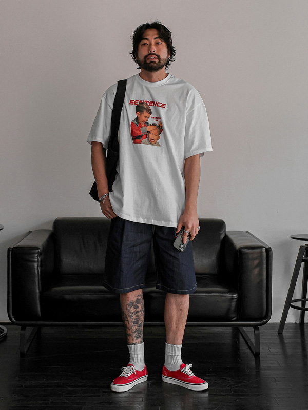 <br><font color="#fd0303">[365SALE]</font><br><font color="#2046a7">★교환/반품불가★</font><BR>아살리 ノンウォッシュジーンズ デニム半ズボン