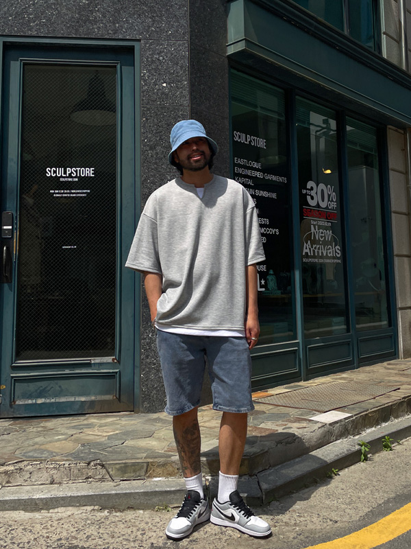 (XL-6XL)<BR>반드라 レイヤード 半そでティー