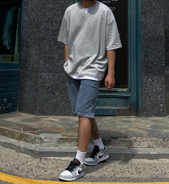 (XL-6XL)<BR>반드라 レイヤード 半そでティー